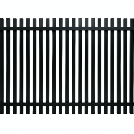 ALUMINIUM 40MM BATTEN FENCE PANELS- SATIN BLACK