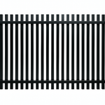 ALUMINIUM 40MM BATTEN FENCE PANELS- SATIN BLACK