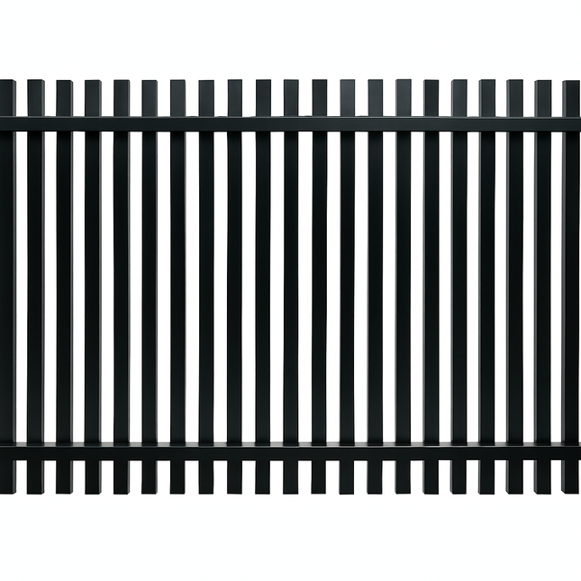 ALUMINIUM 40MM BATTEN FENCE PANELS- SATIN BLACK