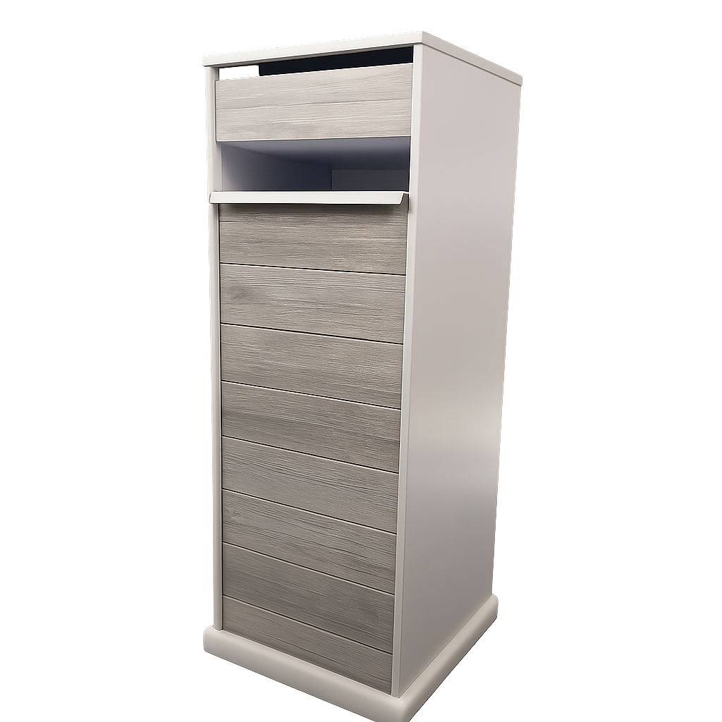A CLASS LETTERBOX BG063- WHITE/BARK