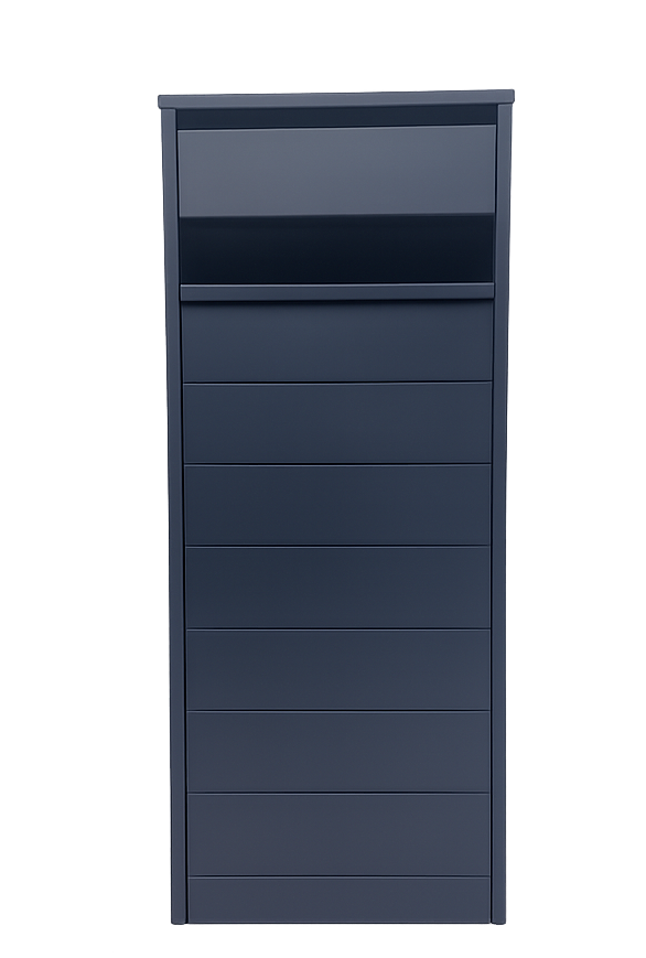 A CLASS LETTERBOX BG063- BLACK/CHARCOAL