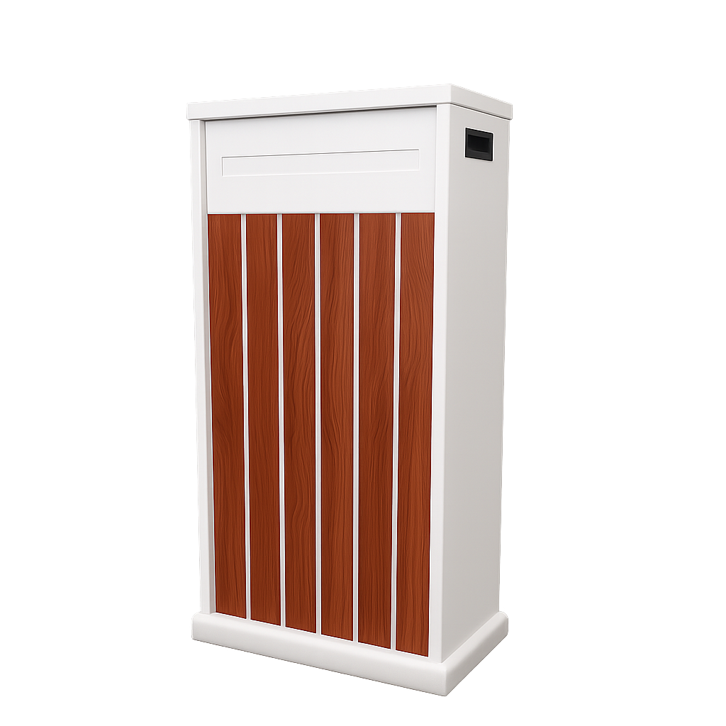 A CLASS LETTERBOX BG062- WHITE/MERBAU