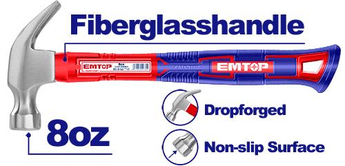 EMTOP 8oz Claw Hammer