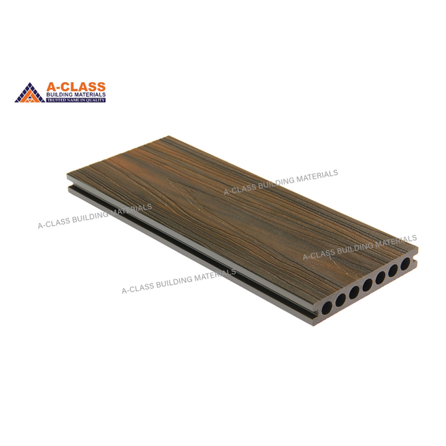 COMPOSITE DECKING HOLLOW CORE BOARDS- (DARK TEAK + OAK)