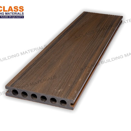 COMPOSITE DECKING HOLLOW CORE BOARDS- (Dark Teak+Oak)