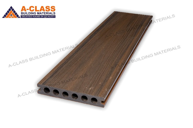 COMPOSITE DECKING HOLLOW CORE BOARDS- (Dark Teak+Oak)