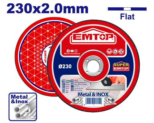 Abrasive metal cutting disc