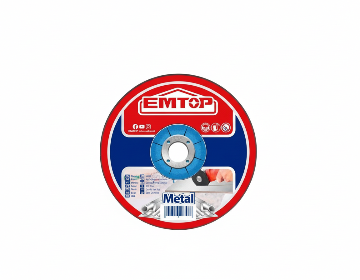 Abrasive metal grinding disc