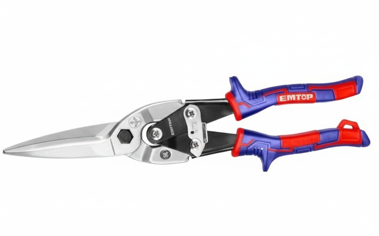 EMTOP Long Straight Cut Aviation Snip 300mm(12") Straight EASP1271