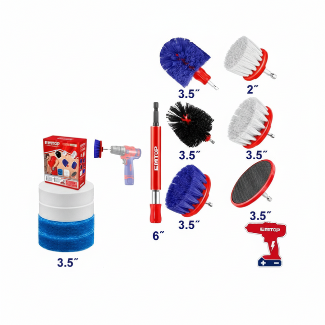 11 Pcs Cleaning brush set