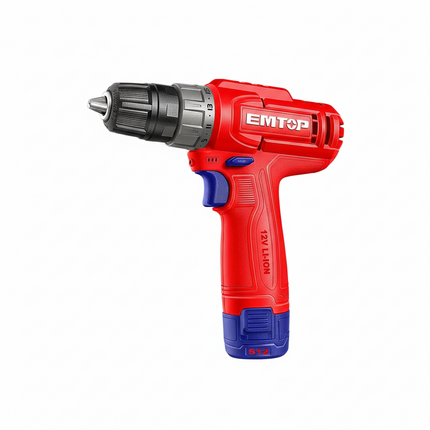 EMTOP Cordless drill driver with 1xbattery
