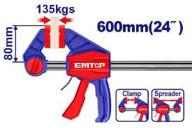EMTOP 600mm Quick bar clamp ECLPQ80241