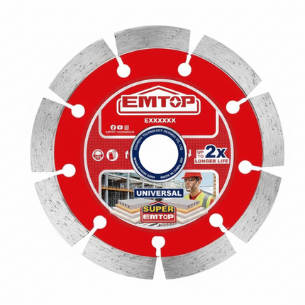 EMTOP 110mm WET & DRY Diamond Blade