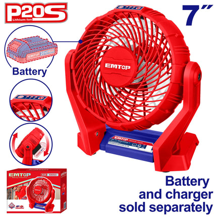 EMTOP Cordless fan