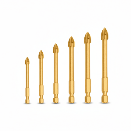 EMTOP 5 Pc Glass Drill Bits