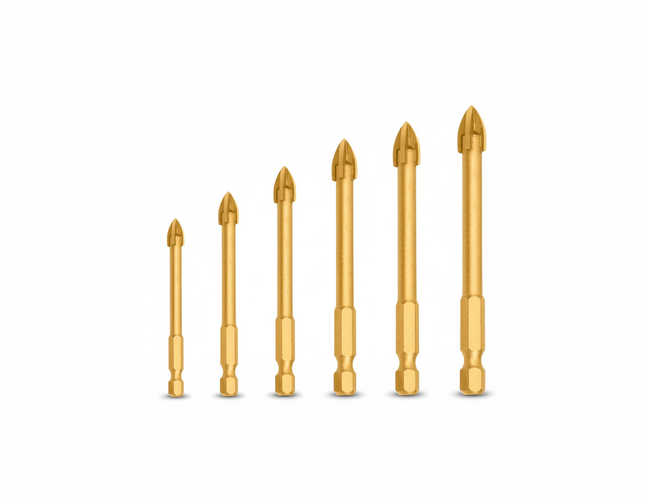 EMTOP 5 Pc Glass Drill Bits