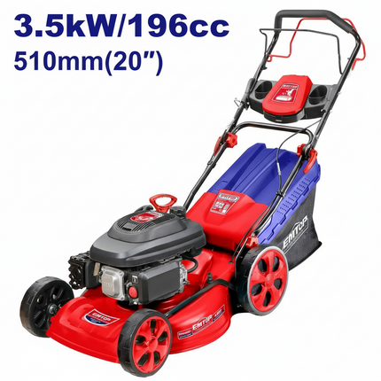 EMTOP 510mm 196cc Petrol Lawn Mower