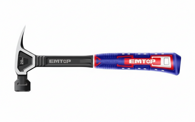 EMTOP 20oz Claw Hammer with Anti-shock handle