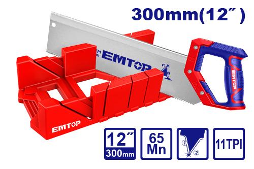 EMTOP 300mm Mitre box with Saw