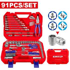 EMTOP 1/4" & 3/8" 91 Pc Tools set EHTS00911