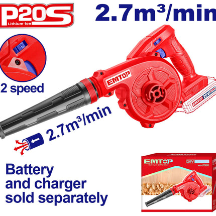 EMTOP Cordless blower