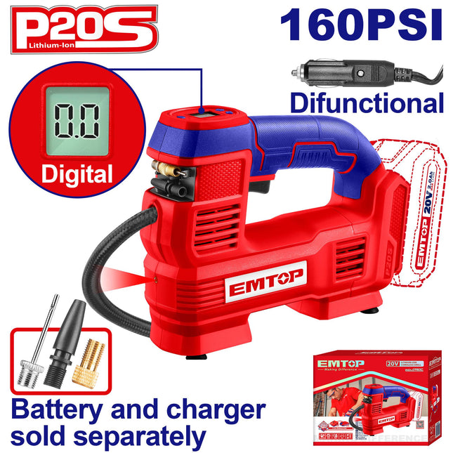 EMTOP Cordless Auto Air Inflator