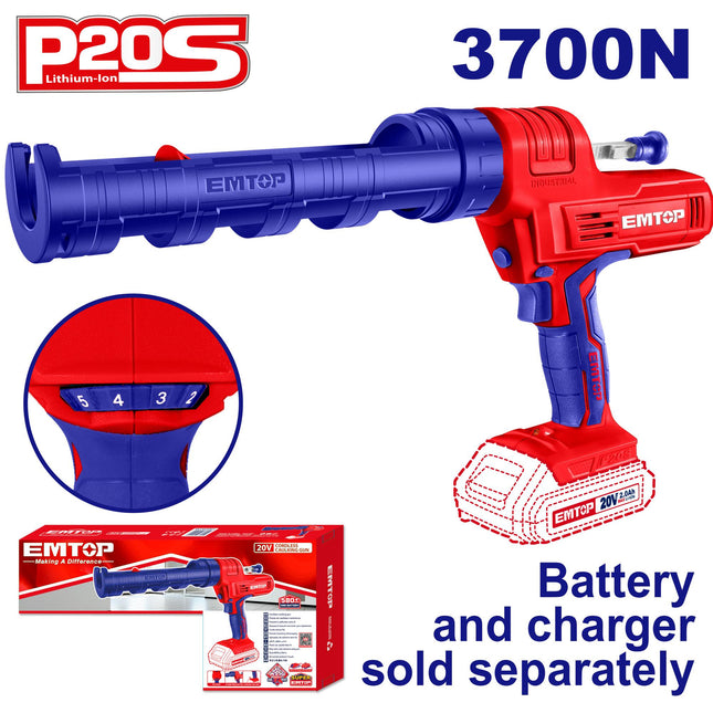 EMTOP Cordless caulking gun