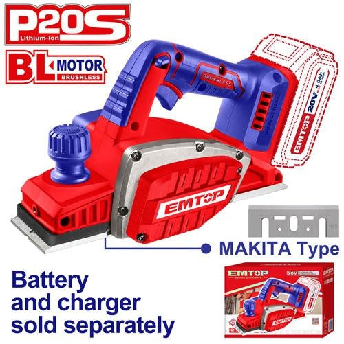 EMTOP 20V Cordless Planer ELCR20401