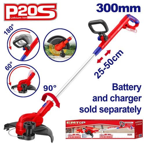 EMTOP 20V Cordless Gass Trimmer ELGT20328