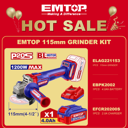 EMTOP 115mm GRINDER KIT