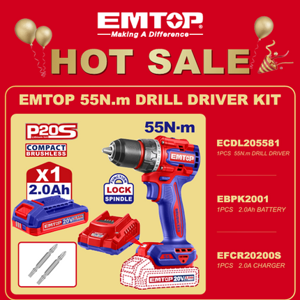 EMTOP 55nm DRILL DRIVER KIT