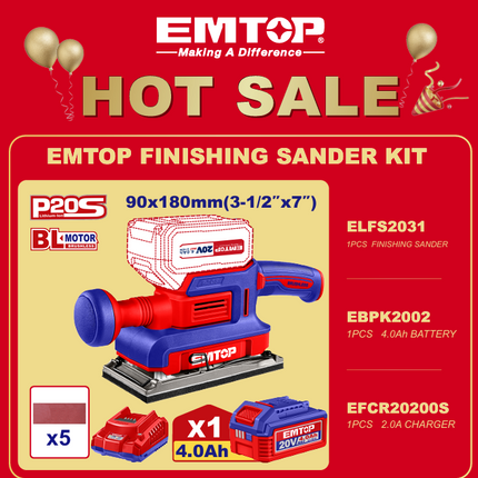 EMTOP FINISHING SANDER KIT