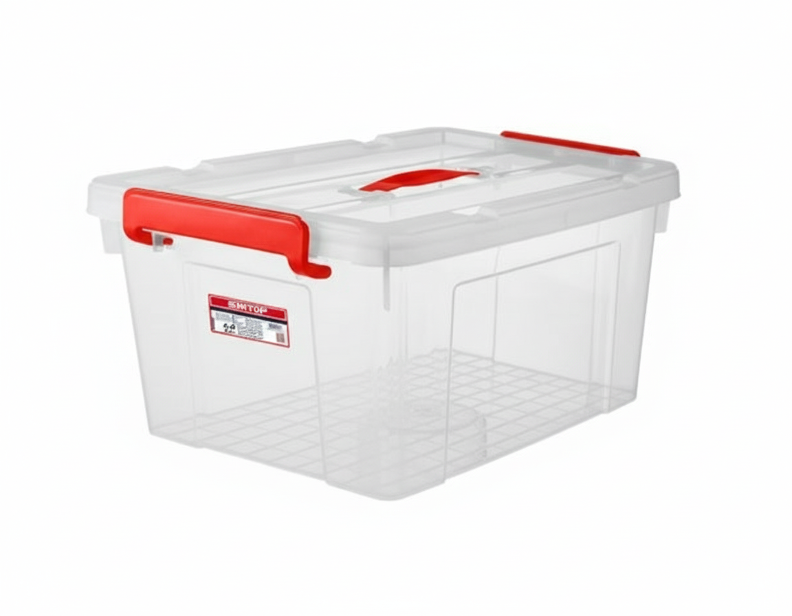 EMTOP Heavy Duty Plastic Storage Box (66L(25"))