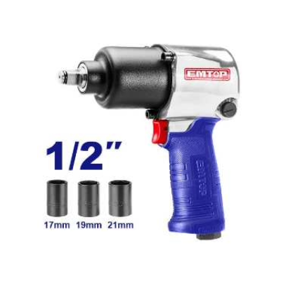 EMTOP 1/2" Air Impact Wrench 610NM EATL126801