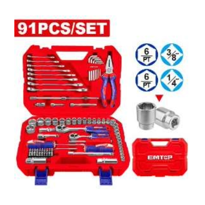 EMTOP 1/4" & 3/8" 91 Pc Tools set EHTS00911