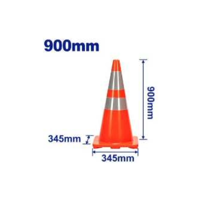 EMTOP 900mm Safety Cone with Reflective Tape EMYJ1A90