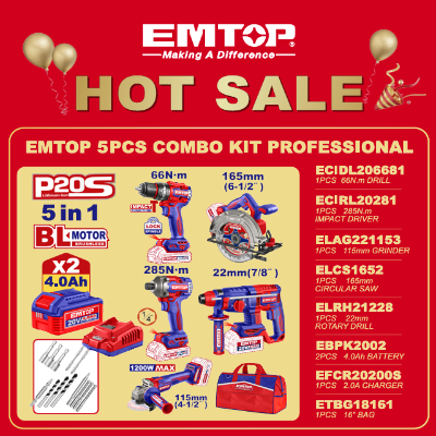EMTOP 5PC COMBO KIT PROFESSIONAL