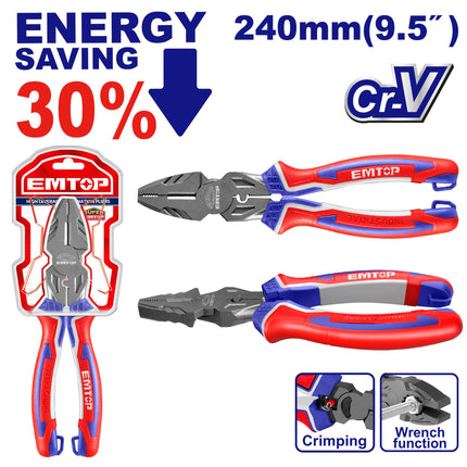 EMTOP 240mm High Leverage Combination Plier