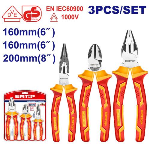 3 Pcs insulated pliers set