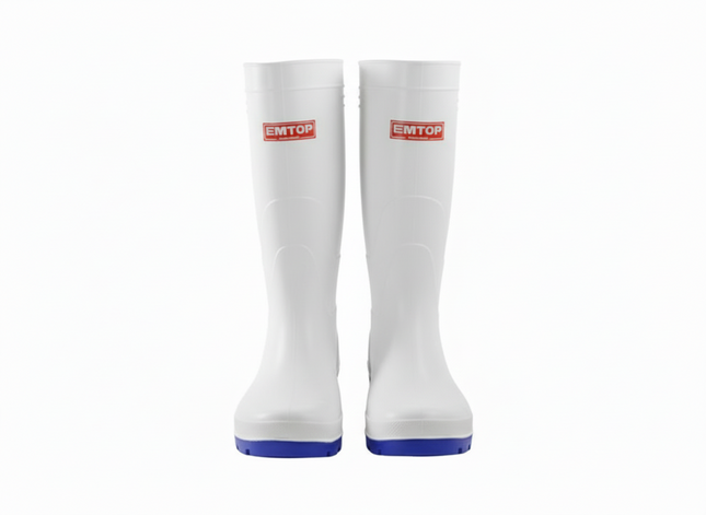 EMTOP Rain Boots White
