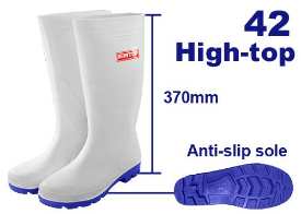 EMTOP Rain boots White  Size 42 ERBTW042