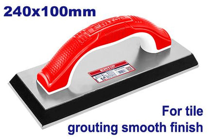 Rubber grout float