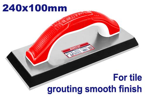 Rubber grout float