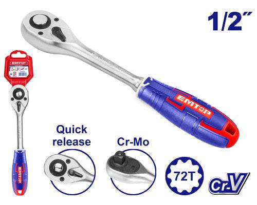 EMTOP 1/2" 72T Ratchet wrench