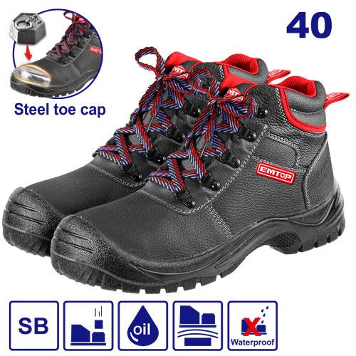 EMTOP Safety Boots Black