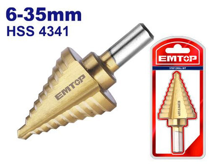EMTOP 6-35mm Metal Step Drill Bit