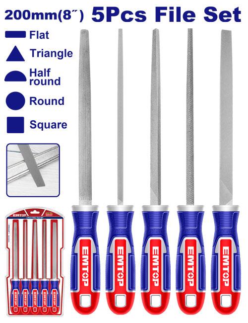 5 Pcs steel file set