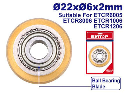 EMTOP Tile cutter blade with ball bearing