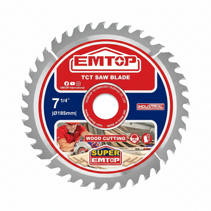 EMTOP 185mm TCT Saw Blade 40T