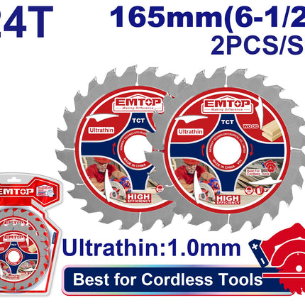 Ultra-thin TCT saw blade set